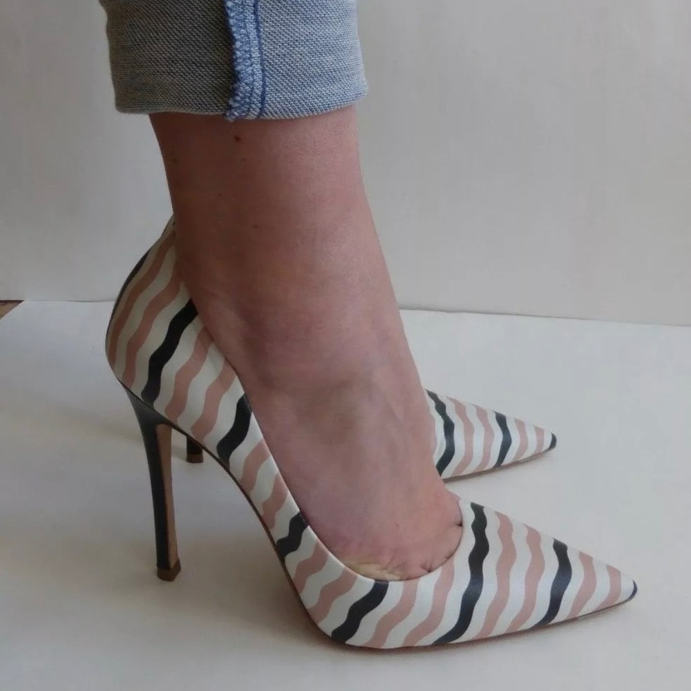 New Auth MIU MIU by PRADA dress SHOES 38.5 ITALY